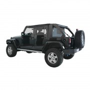 Capotage cargo Suntop Jeep Wrangler 4 portes noires