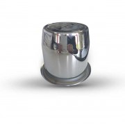 Cache moyeu Chrome cylindrique fermé diamètre 80 mm