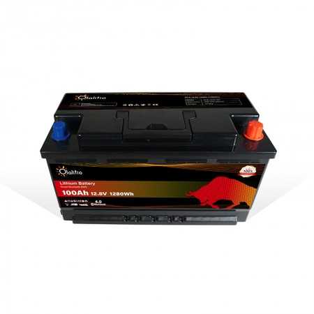 Batterie Lithium Sous Siège de 12.8V 100Ah LiFePO4 Smart BMS Avec Bluetooth