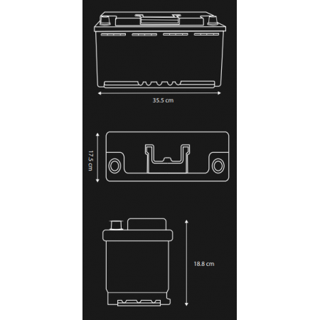 Batterie Lithium Sous Siège de 12.8V 100Ah LiFePO4 Smart BMS Avec Bluetooth