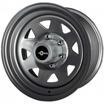 Jante acier 8 branches grise 7X16 Toyota HZJ 78-79 LC100