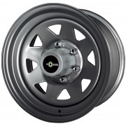Jante acier 8 branches grise 7X16 Toyota HZJ 78-79 LC100