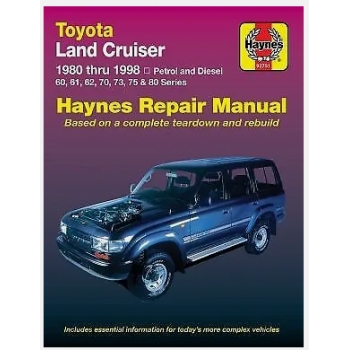 Revue automobile HAYNES TOYOTA HDJ 80-HJ60-61-75-71 (80-98)