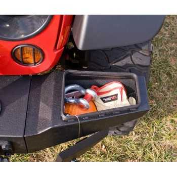 Embout de pare choc noir large avec rangement Jeep Wrangler JK 2007-2018
