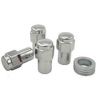 Ecrou de roue chromé canon 1/2 JEEP UNF