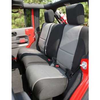 Housse de siege arriere grise Jeep Wrangler JK 2007-2018 4 Portes