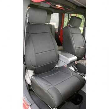 Housse de siege avant néoprene noir Jeep Wrangler JK 2007-2010