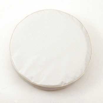 Housse de roue unie blanche diamètre 76 CM