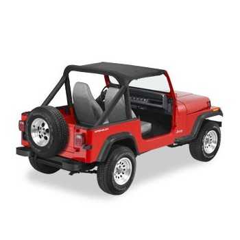 Bikini® Tops noir sans sangle Jeep Wrangler 86-91