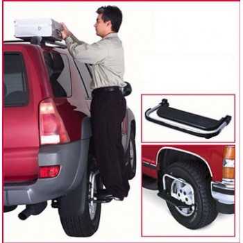 Marche pied aluminium sur roue