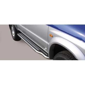 MARCHE PIEDS INOX 50MM MAZDA B2500 DOUBLE CABINE
