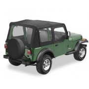 Capotage de remplacement PAVEMENT ENDS noir Wrangler a/haut de portes 1988-1995