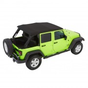 Capotage Bestop® trektop nx glide noir twill Jeep Wrangler  JK 4 Portes 2007-2018