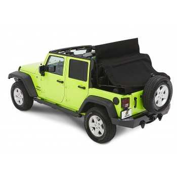 Capotage Bestop® trektop nx glide noir twill Jeep Wrangler  JK 4 Portes 2007-2018