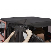 Capotage Bestop® trektop nx glide noir twill Jeep Wrangler  JK 4 Portes 2007-2018