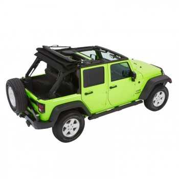 Capotage Bestop® trektop nx glide noir twill Jeep Wrangler  JK 4 Portes 2007-2018