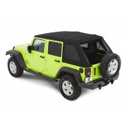 Capotage Bestop® trektop nx glide noir twill Jeep Wrangler  JK 4 Portes 2007-2018