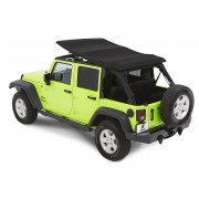 Capotage Bestop® trektop nx glide noir twill Jeep Wrangler  JK 4 Portes 2007-2018