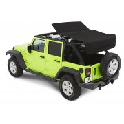 Capotage Bestop® trektop nx glide noir twill Jeep Wrangler  JK 4 Portes 2007-2018