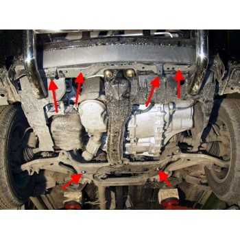 Blindage moteur aluminium Nissan Xtrail T30 06/2001-09/2007