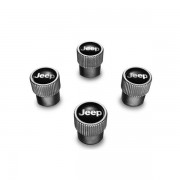 JEU DE 4 BOUCHONS DE VALVE AVEC LOGO JEEP