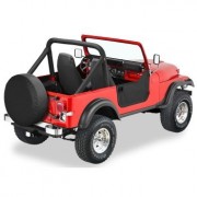 Jeu de demi-portes BESTOP noire Jeep Wrangler YJ 87-95