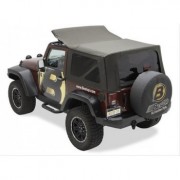 Capotage de remplacement Bestop® kaki Jeep Wrangler JK 2007-2009