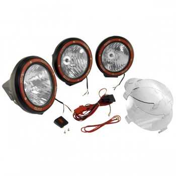 Ensemble de phare rond 18 cm pour barre de feux JEEP WRANGLER