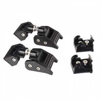 paire d'Attaches capot aluminium 