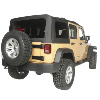 Capotage de remplacement RUGGED RIDGE noir Jeep Wrangler JK 4 Porte...