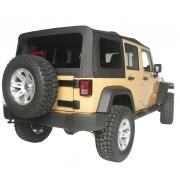 Capotage de remplacement RUGGED RIDGE noir Jeep Wrangler JK 4 Porte...