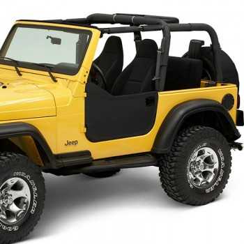 Jeux de demi-portes BESTOP noire Jeep Wrangler TJ 97-06