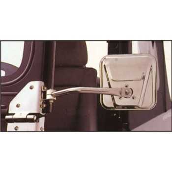 RETROVISEUR INOX WRANGLER YJ ET CJ 1976-95
