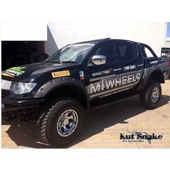 Elargisseurs d'ailes Mitsubishi L200 MQ - 2015+ - 70mm large