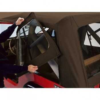 Capotage Supertop® Bestop® marron CJ-WRANGLER YJ 1976-1995