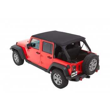 Capotage Bestop® Trektop NX plus noir Jeep Wrangler JK 2007-2018