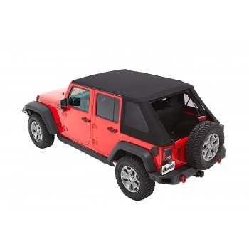 Capotage Bestop® Trektop NX plus noir Jeep Wrangler JK 2007-2018