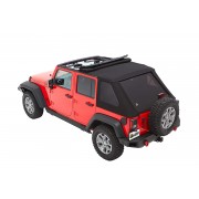 Capotage Bestop® Trektop NX plus noir Jeep Wrangler JK 2007-2018