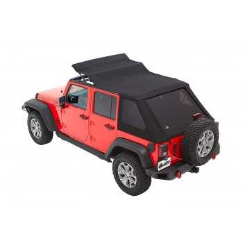 Capotage Bestop® Trektop NX plus noir Jeep Wrangler JK 2007-2018