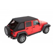 Capotage Bestop® Trektop NX plus noir Jeep Wrangler JK 2007-2018