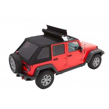 Capotage Bestop® Trektop NX plus noir Jeep Wrangler JK 2007-2018
