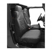 Housse de siege avant noir Jeep Wrangler TJ 1997-2002