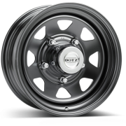 Jante acier DOTZ DAKAR noire 7x15 Toyota/Mitsubishi/Nissan