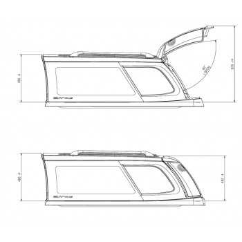 Dimension du Hard top