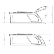 Hard top acier Nissan Navara King Cab D40 2005-2015 2 portes 4 Places