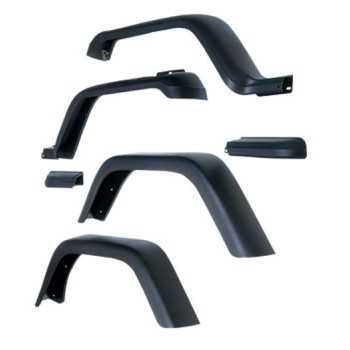 Elargisseur d'ailes Jeep Wrangler YJ 1987-1995 six pièces 18 cm